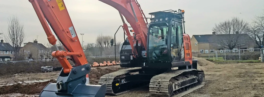 Clumber Construction Hitachi Excavator